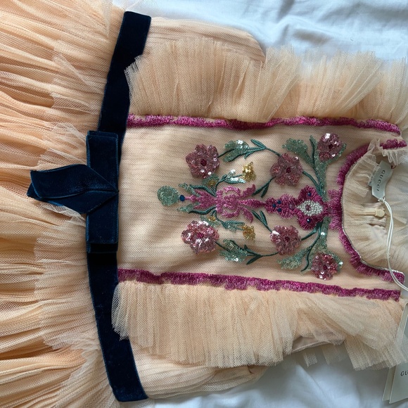 Gucci Kids Embroidered Tulle Dress - Picture 5 of 5